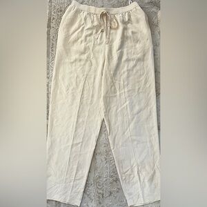 Women’s 100% silk Cream Pants
